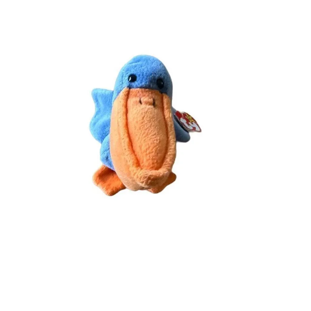 Scoop the Pelican Beanie Baby RARE- retired style 4107 upc:008421041077 1996